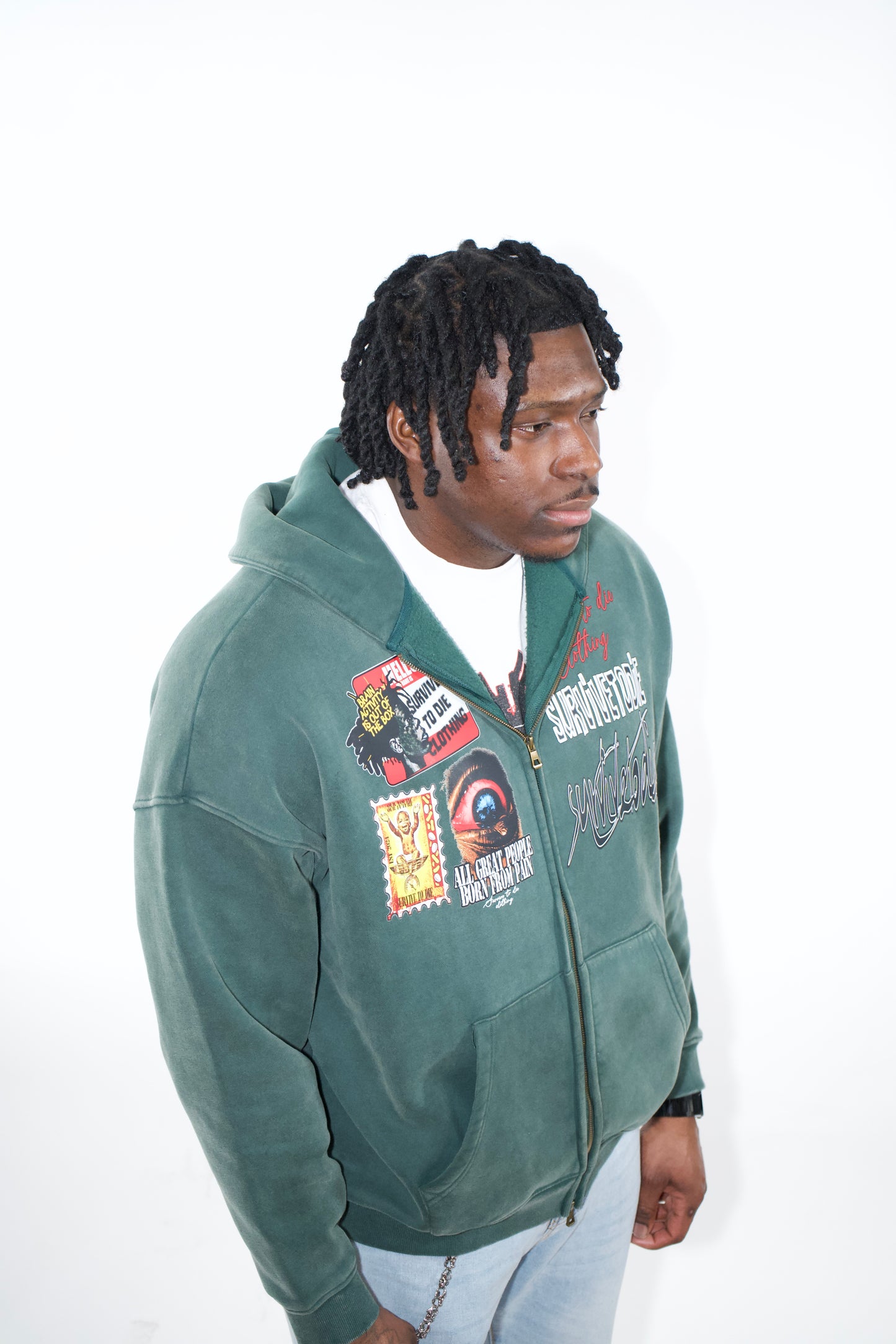 Survive To Die Zip-Up Hoodie
