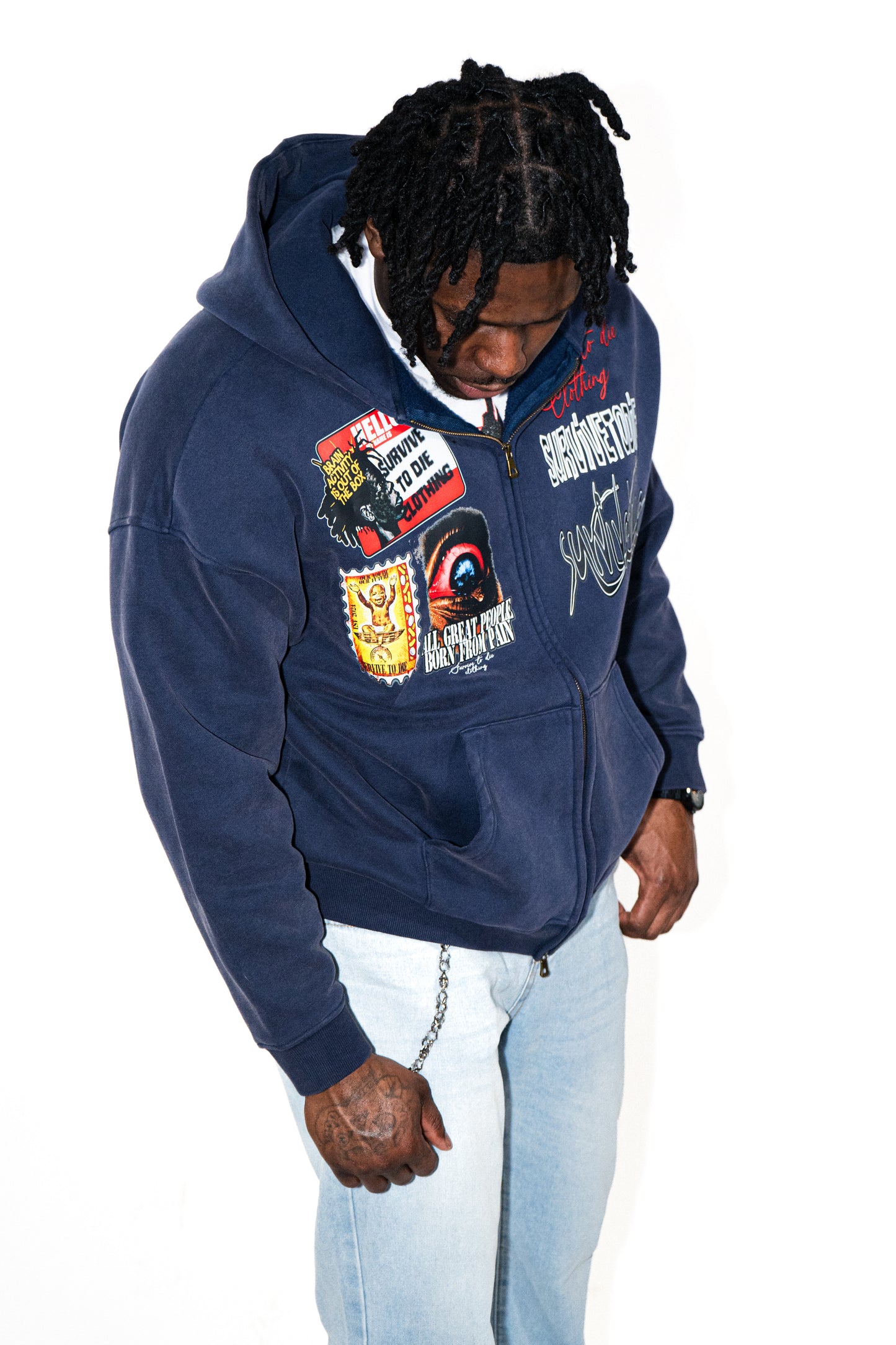 Survive To Die Zip-Up Hoodie