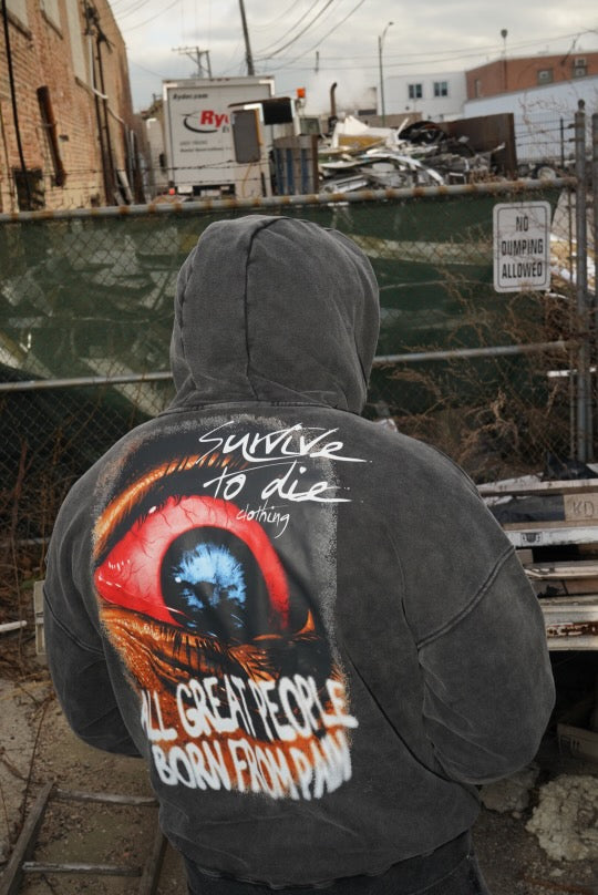 Survive To Die Zip-Up Hoodie