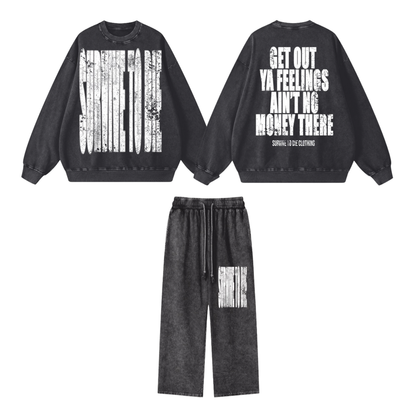 Acid Wash Jogging Suit