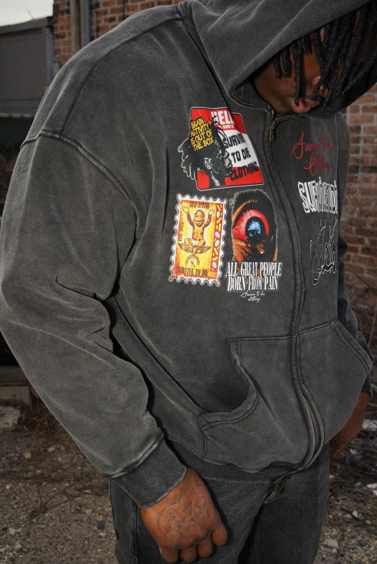 Survive To Die Zip-Up Hoodie