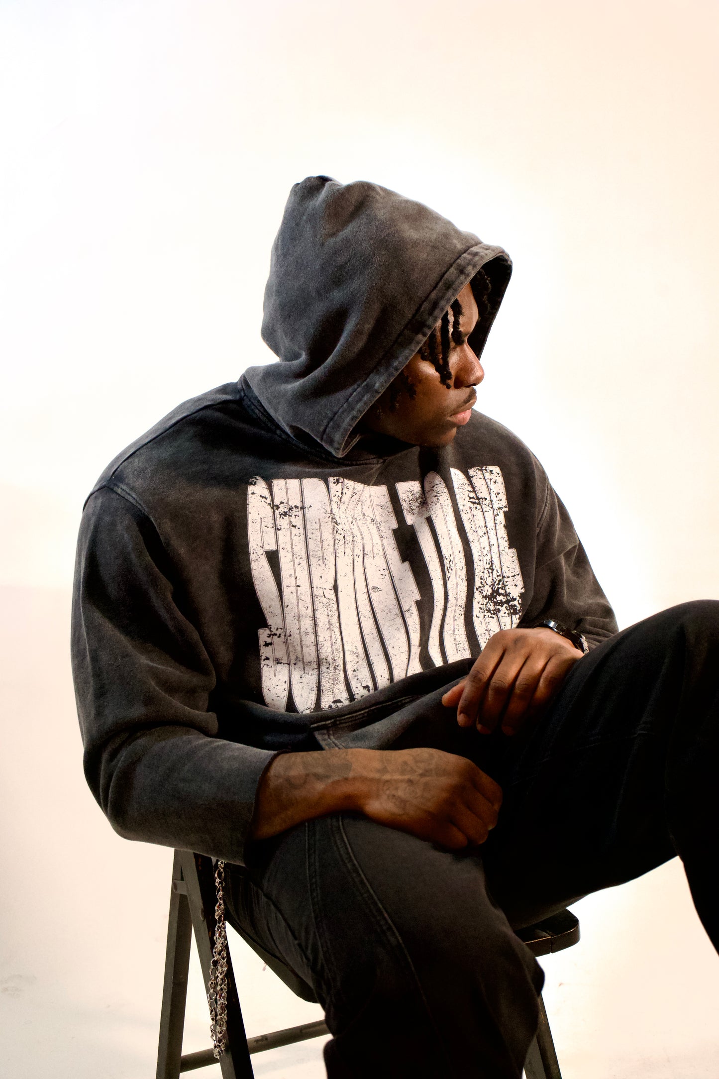 Oversized Acid Wash Hoodie