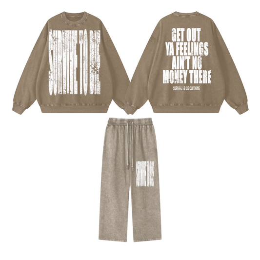 Acid Wash Jogging Suit