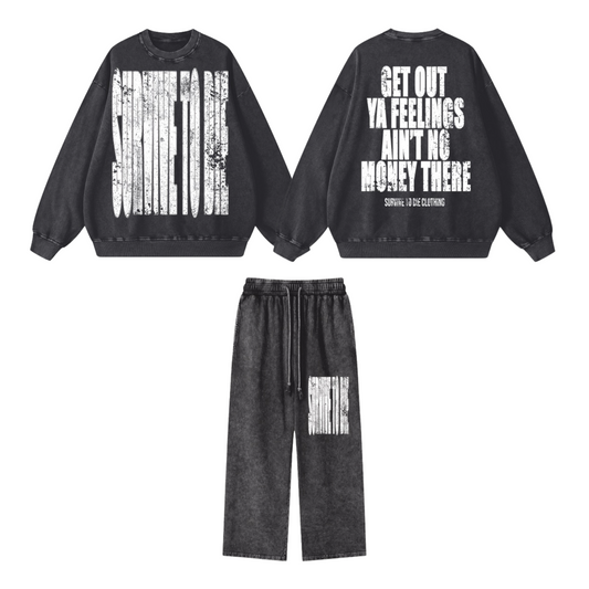 Acid Wash Jogging Suit